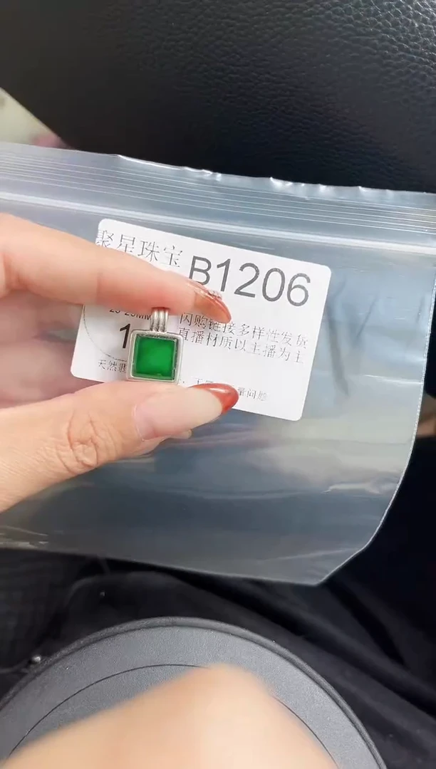 【闪购商品】翡翠颈饰未镶嵌赠皮绳1206