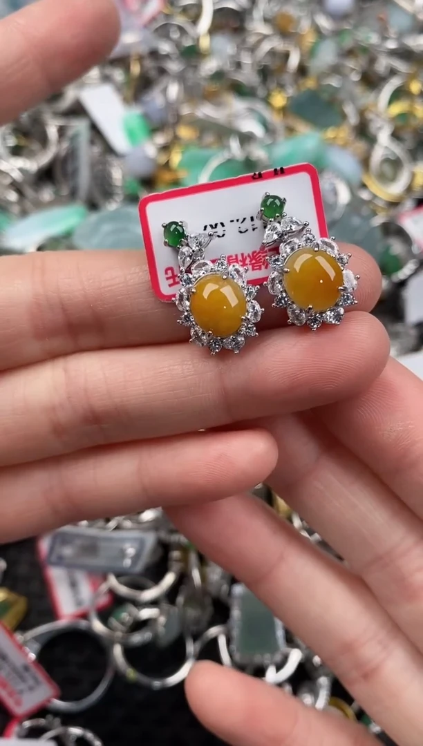 银S925镶嵌戒指翡翠888                 4