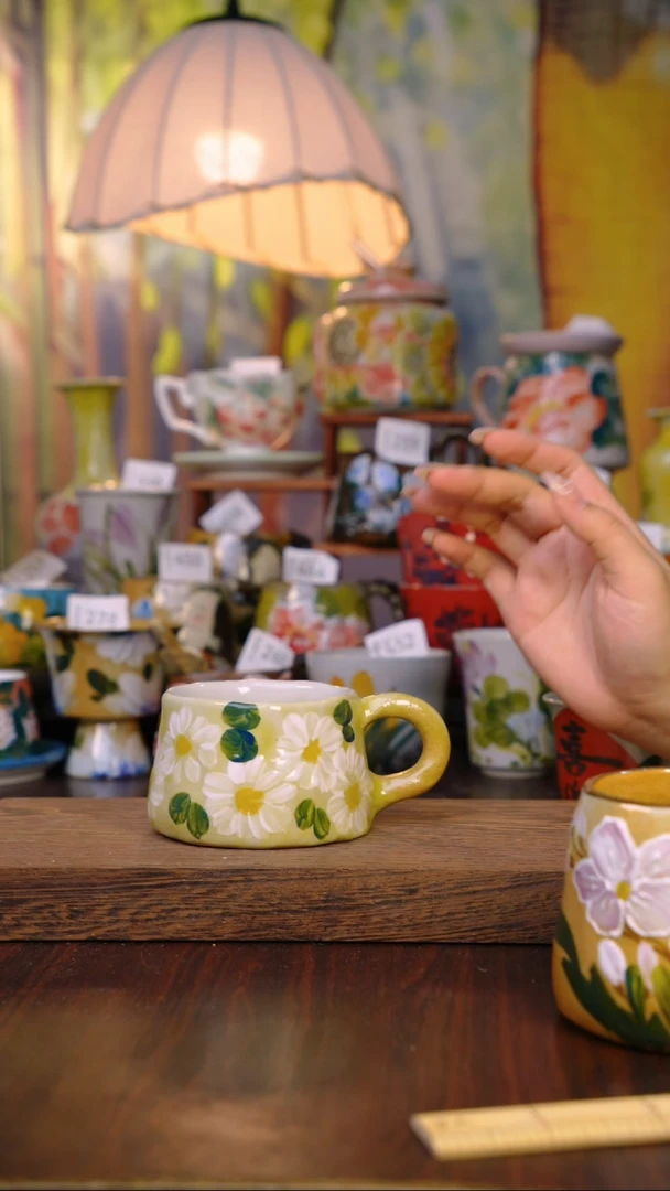 摆件泥垚手作 景德镇手工手绘器物