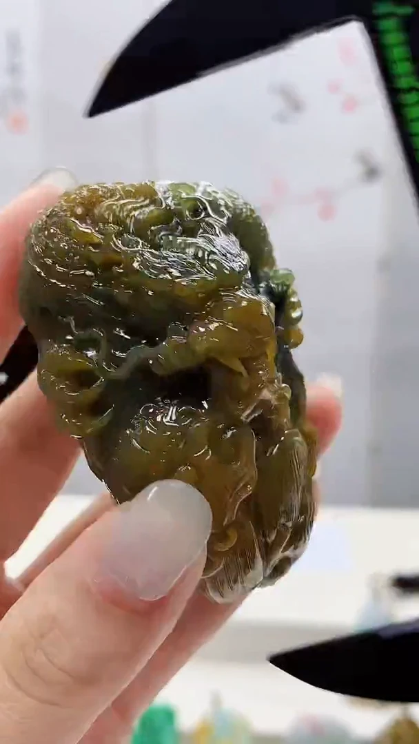 定制翡翠未镶嵌4812lr-毛货挂件122