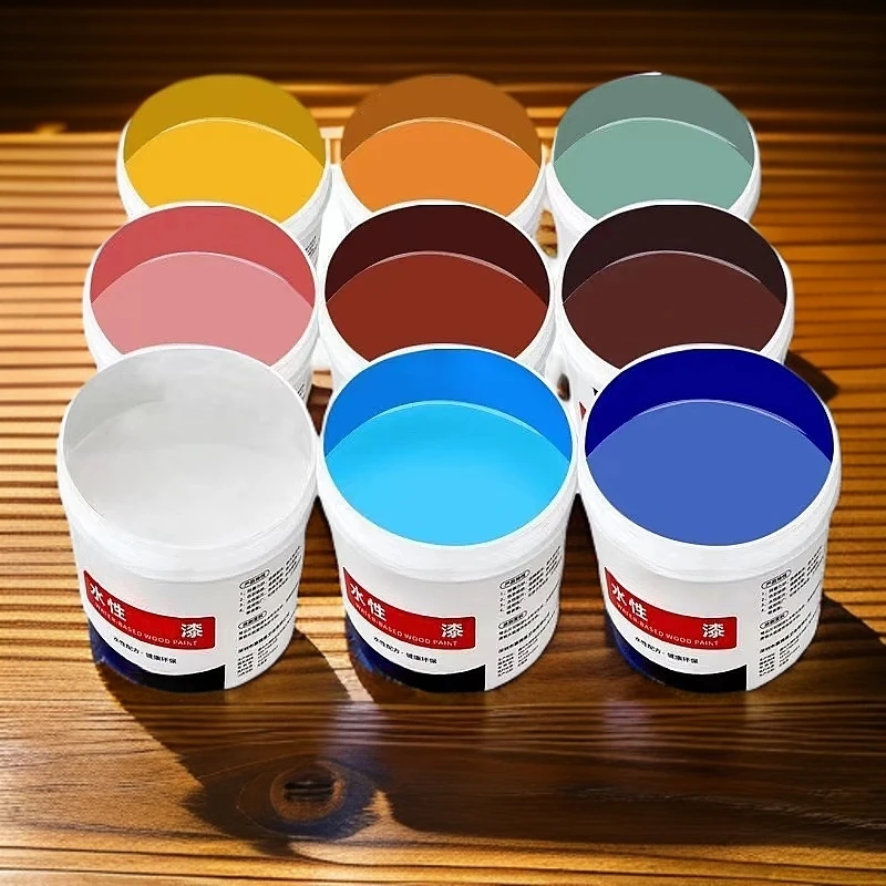 家用水性木器漆桌子木板翻新修复防水木漆室内外旧家具木门窗翻新