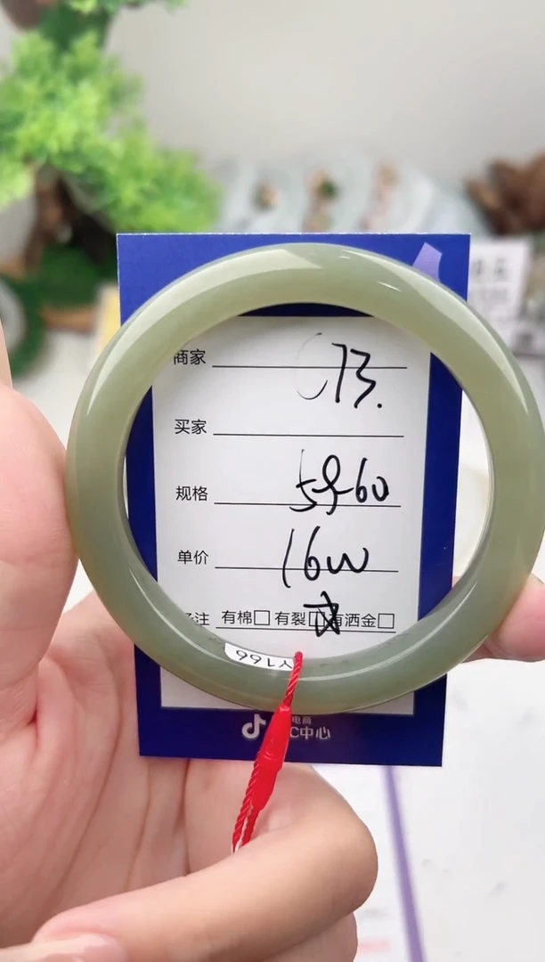 未镶嵌手镯和田玉微色差C73