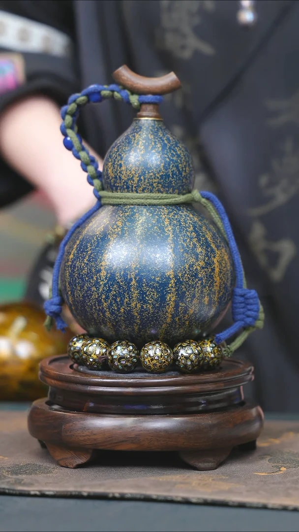 【闪购商品】YG107大漆酒葫芦不包手串及旋转底座