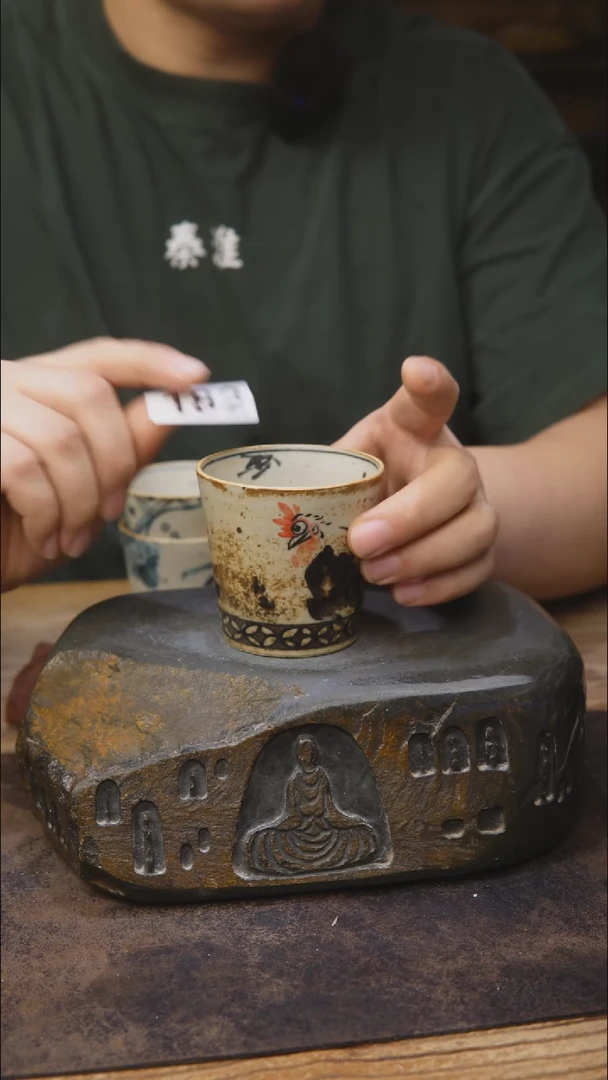 甘石陶艺青花手绘182