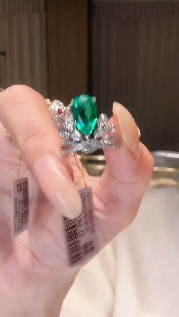 铂Pt950镶嵌戒指钻石AY0437-PT-