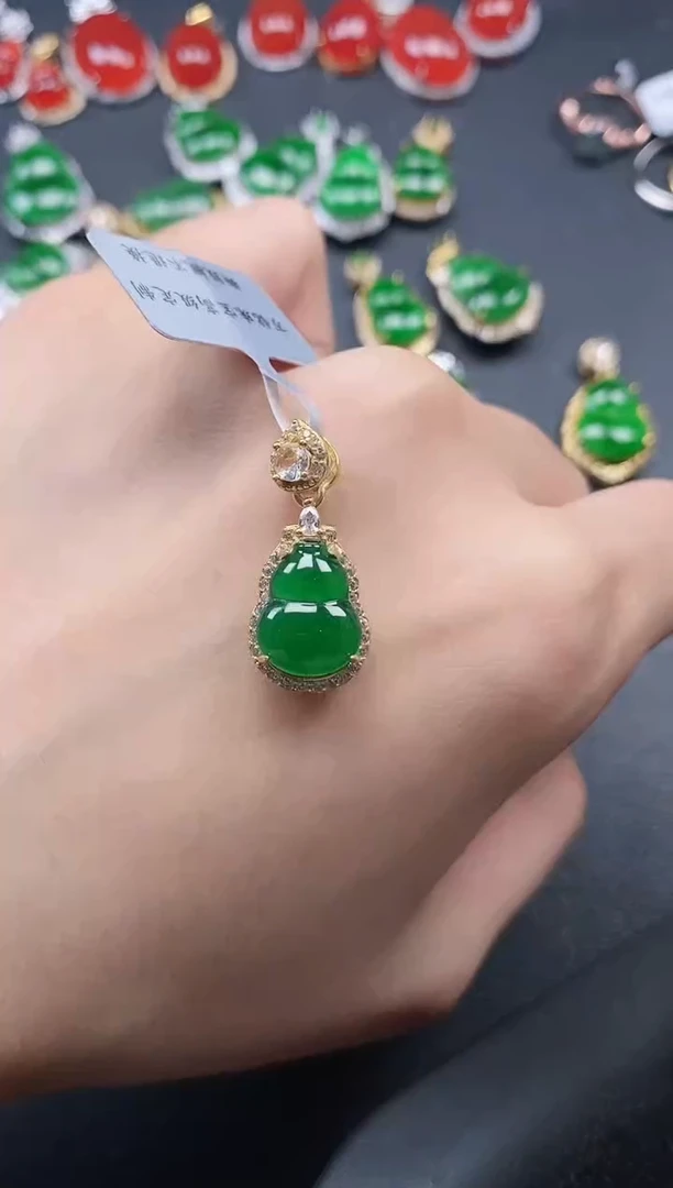 银S925镶嵌戒指翡翠51511