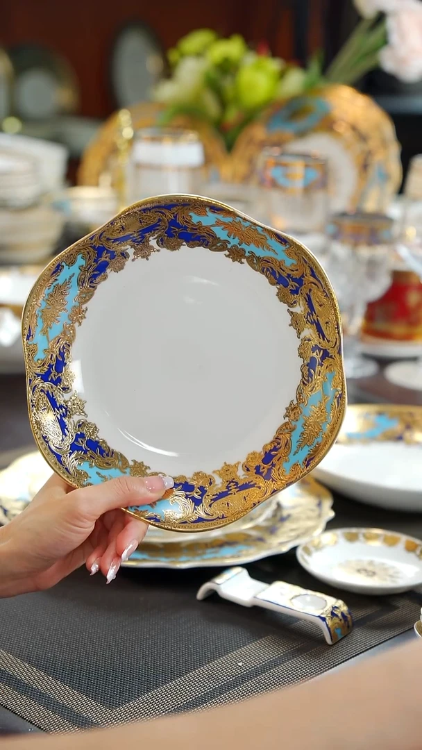 瓷片8英寸菜盘1个