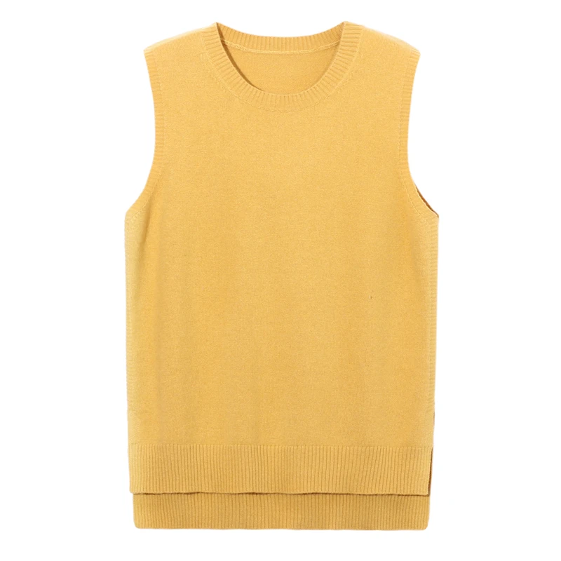 女士圆领针织衫马甲