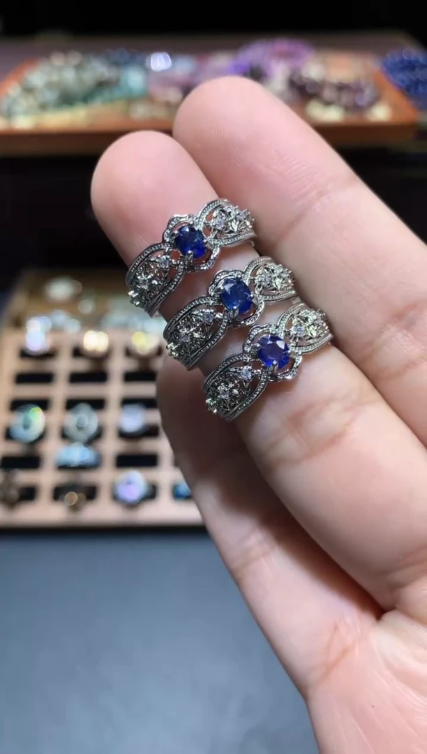 【闪购商品】蓝宝石戒指未镶嵌G93【多样性发其一】