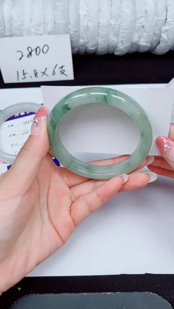 未镶嵌手镯石英质玉347-58/59