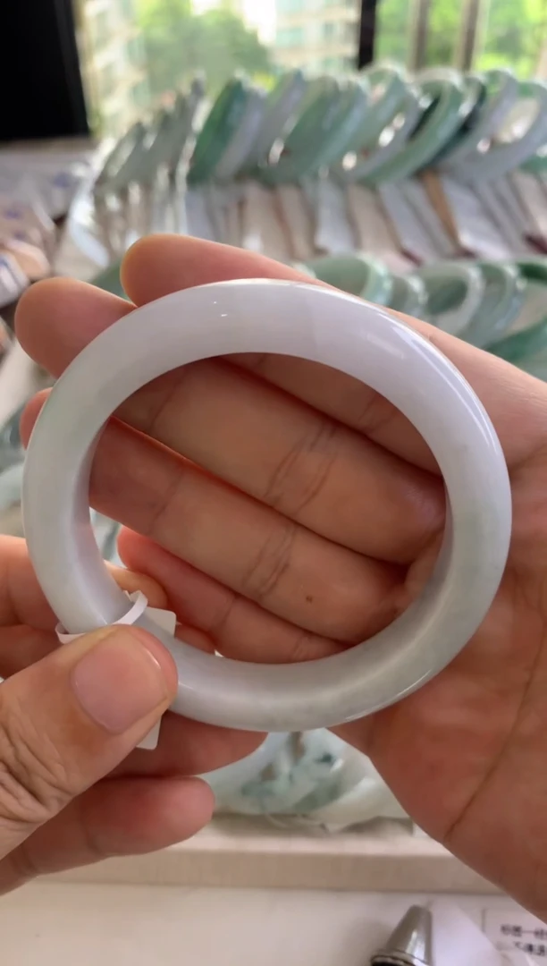 翡翠手镯未镶嵌白月光56