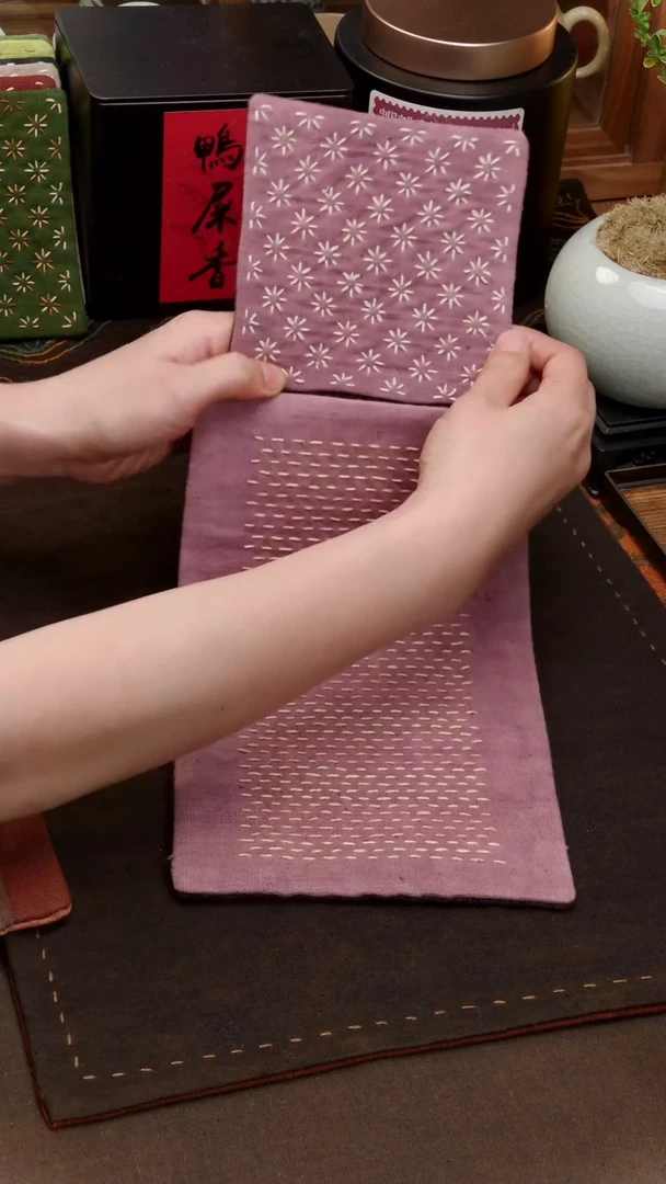 织绣Cici手作刺子绣茶席681+737同款