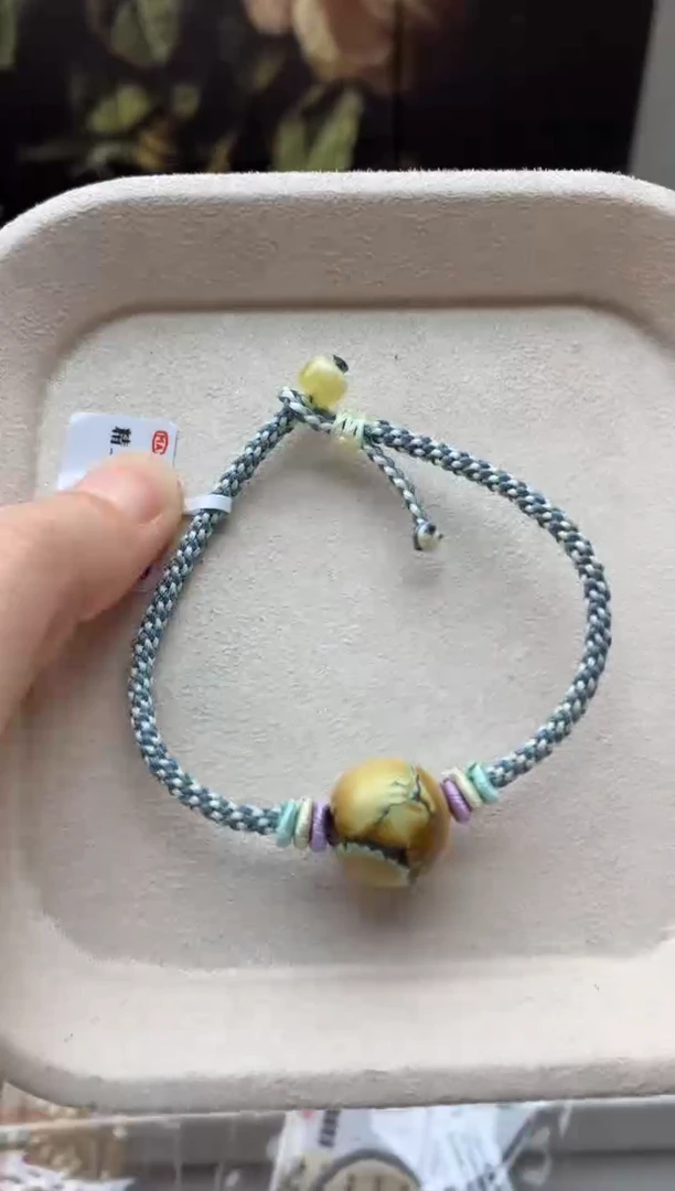 未镶嵌绿松石手绳A140