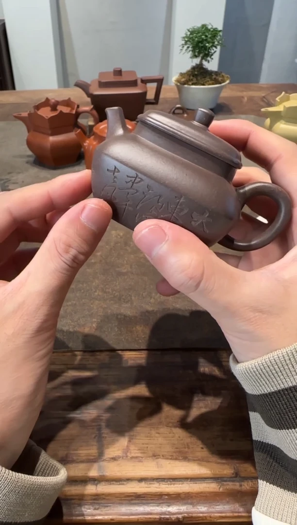 茶壶紫砂F*天青合欢