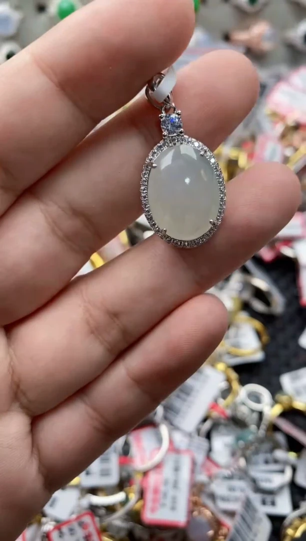 【闪购商品】翡翠戒指银S925镶嵌333333---9