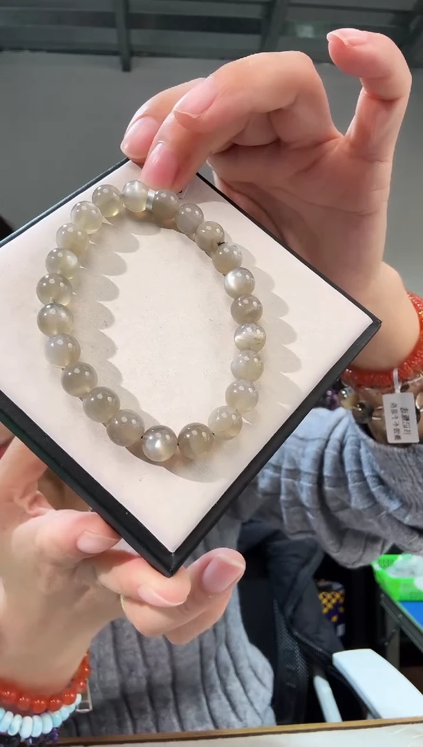 未镶嵌手链拉长石优0223 约9mm 多样性发一件