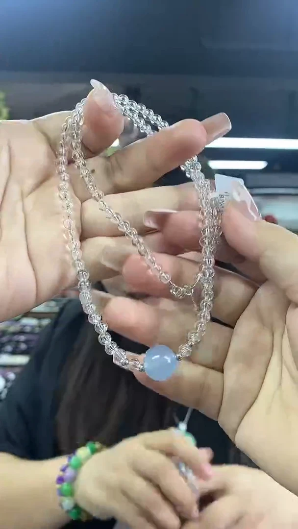 未镶嵌项链水晶多样性发其一颜色微差