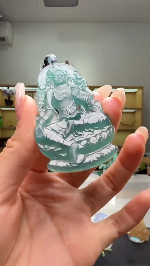 吊坠(不含链)未镶嵌翡翠度母（多样性发其一）