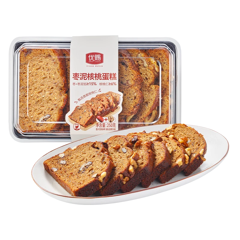 优赐枣泥核桃蛋糕250g