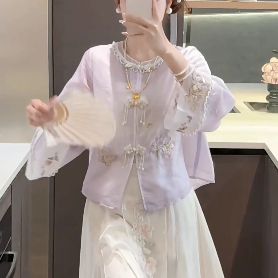 【婉婉定制】【紫嫣】外套新款春季夏款国风CDW5WT6647A时尚夏季复古