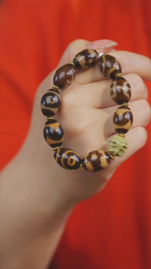 未镶嵌颈饰玛瑙/玉髓（覆膜）多样性发其一 手串