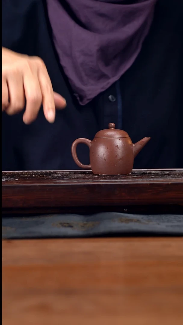 【闪购商品】紫砂茶壶125cc黄龙山原矿紫泥水平33