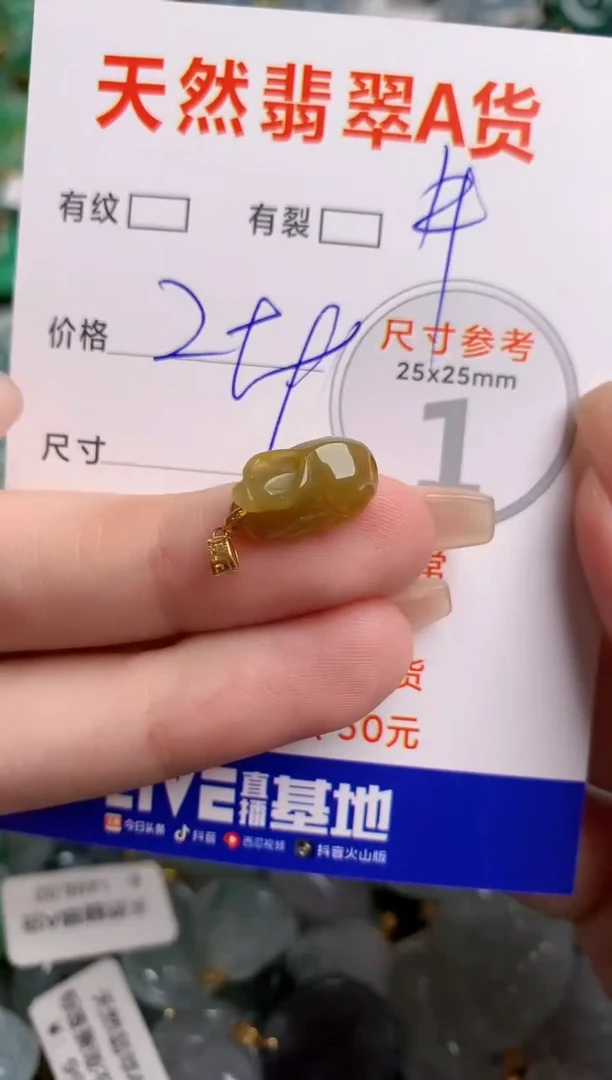 翡翠18K金镶嵌颈饰0281241980