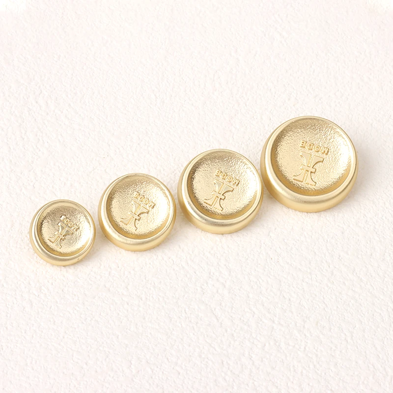 圆形金属纽扣西装外套男女衬衣衬衫大衣高档金色配件扣子