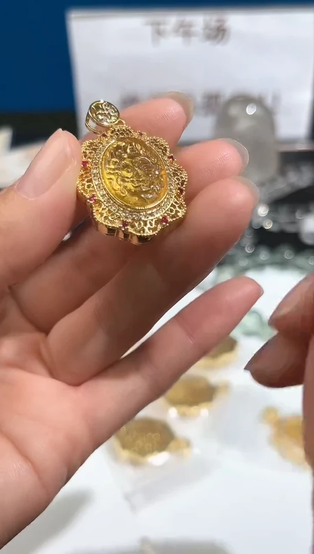 手链琥珀未镶嵌13号琥珀金珀大黑天吊坠