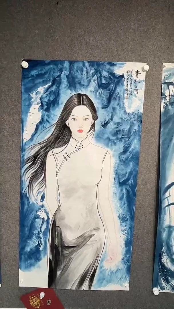 国画刘俊老师四尺