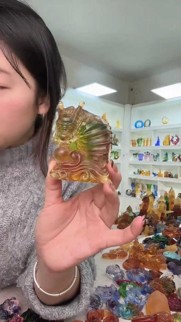 手工艺品琉璃龙鱼