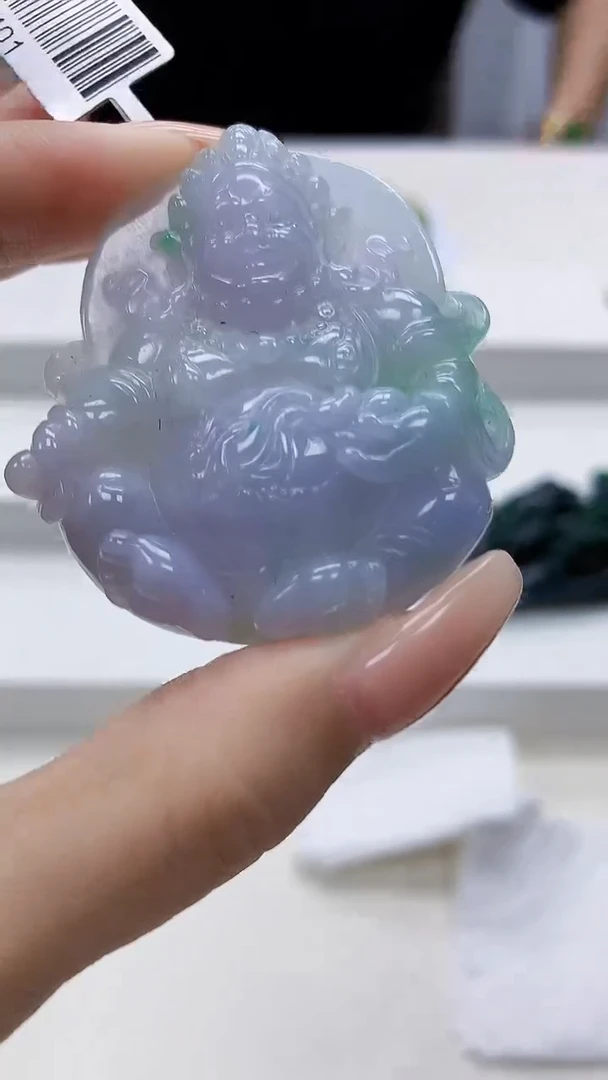 定制翡翠未镶嵌4688xx-毛货挂件40