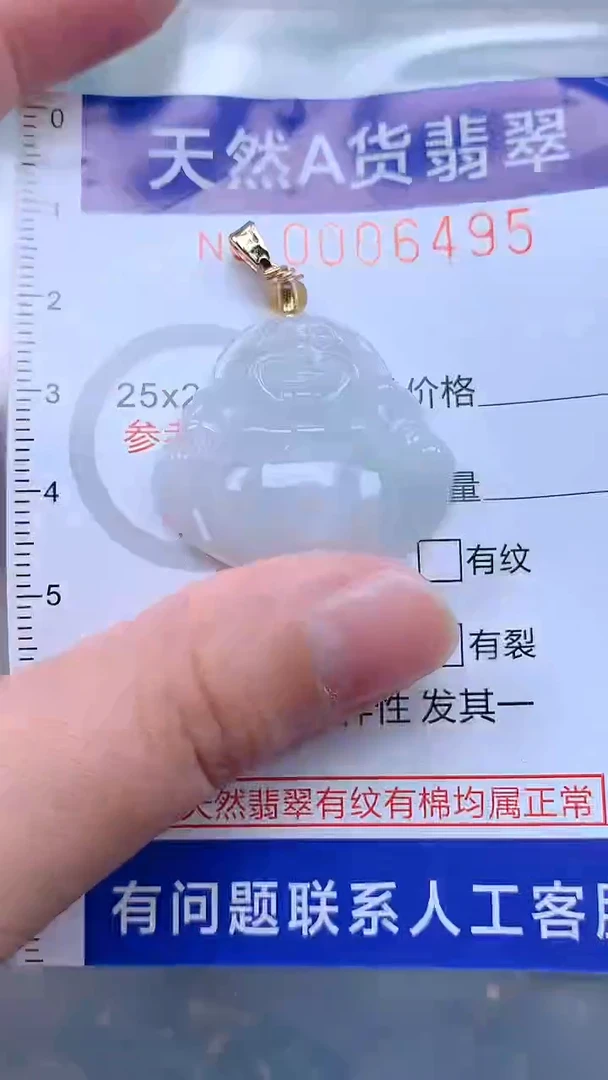 翡翠未镶嵌吊坠(不含链)1