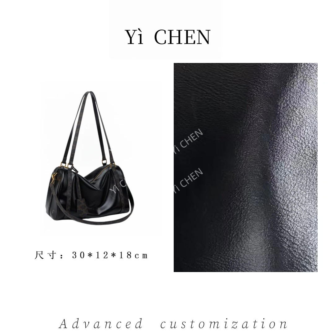 【Yì CHEN】QYX-6081-黑色 简约时尚女士新款轻奢单肩斜跨包
