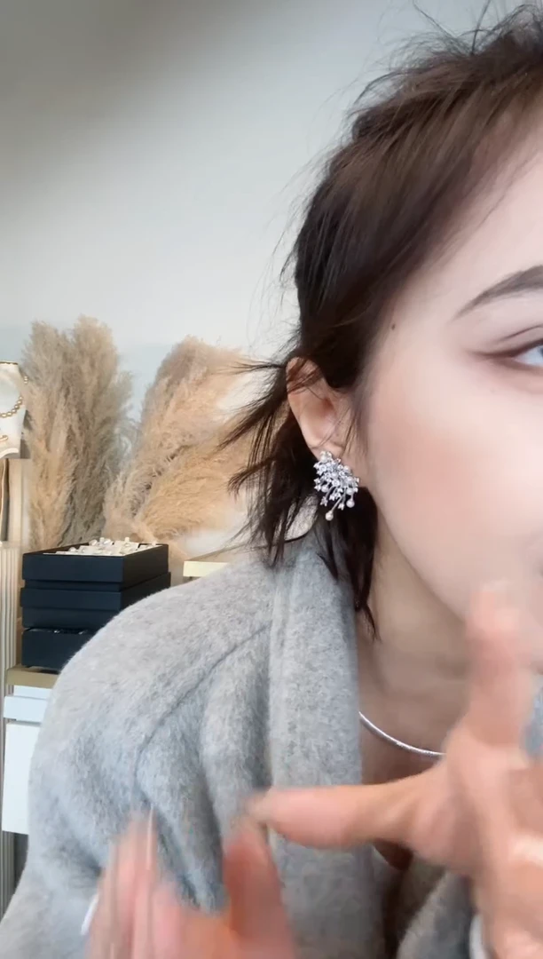 【闪购商品】淡水珍珠耳饰银S925镶嵌1