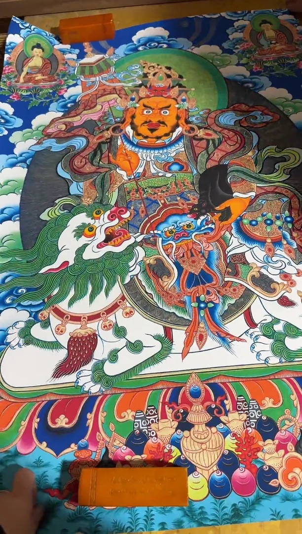 卷轴画精品唐卡===藏-黄神