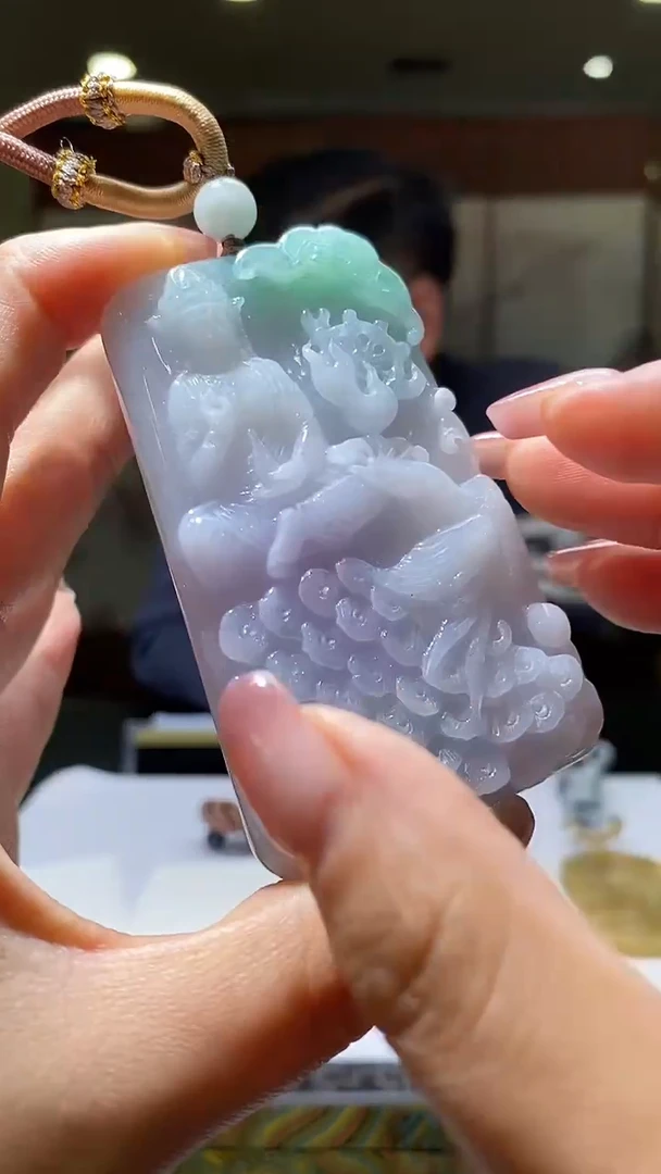 【闪购商品】定制翡翠未镶嵌38/0304/W/观音