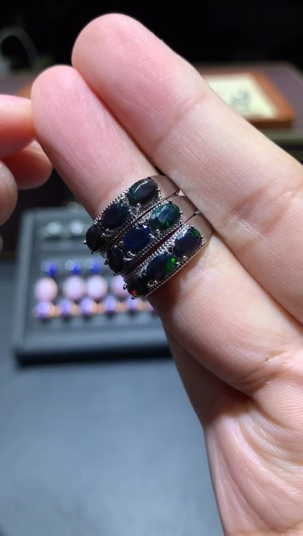 【闪购商品】欧泊戒指未镶嵌T18【多样性发其一】