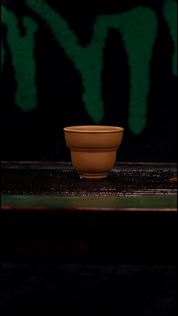 茶杯紫砂柴烧黄金段葫芦杯