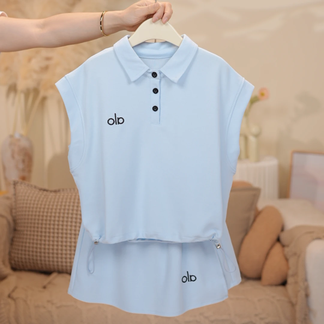 女大童夏季套装薄款青少年初高中生无袖背心半身裙裤休闲两件套裙