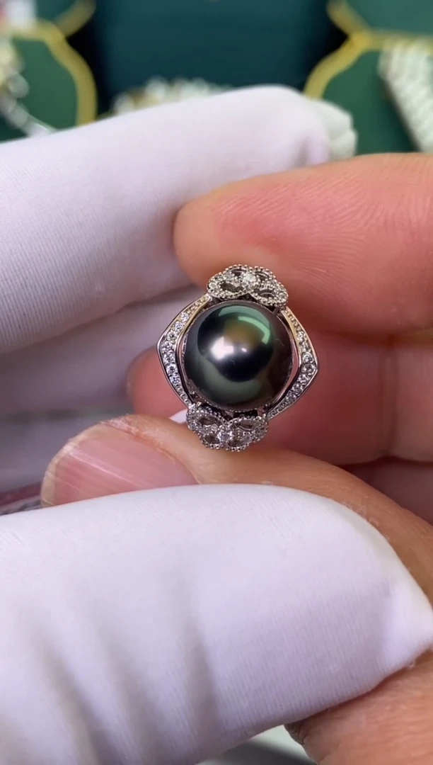 【闪购商品】海水珍珠戒指银S925镶嵌10-11