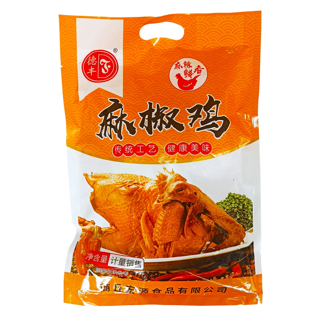 德丰麻椒鸡熟食美味手撕鸡麻辣鲜爽经典口味开袋即食600克/袋