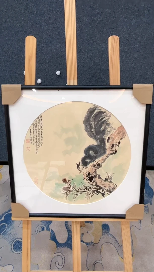国画孙布衣-50卡纸带实木框-259tt03