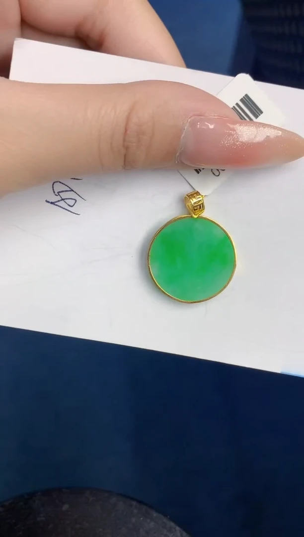 【闪购商品】翡翠颈饰18K金镶嵌000000000