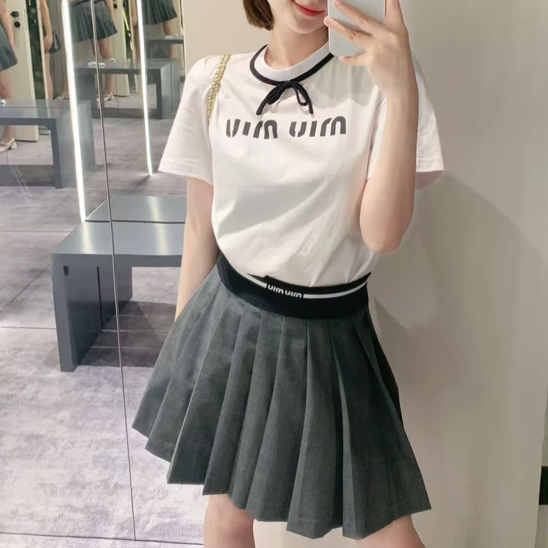 99新 MIU MIU/缪缪 A9789 miumiu 短袖 99新 S码 肩宽40 胸围88