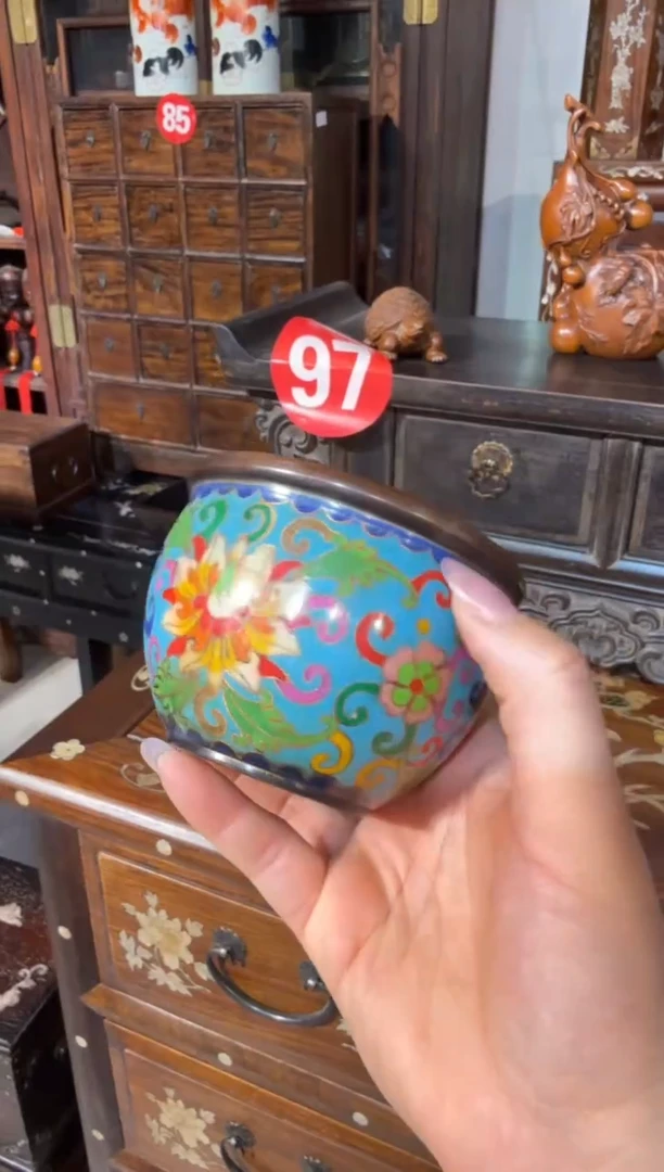 木木头款珐琅彩小缸（浅蓝）168.8888888