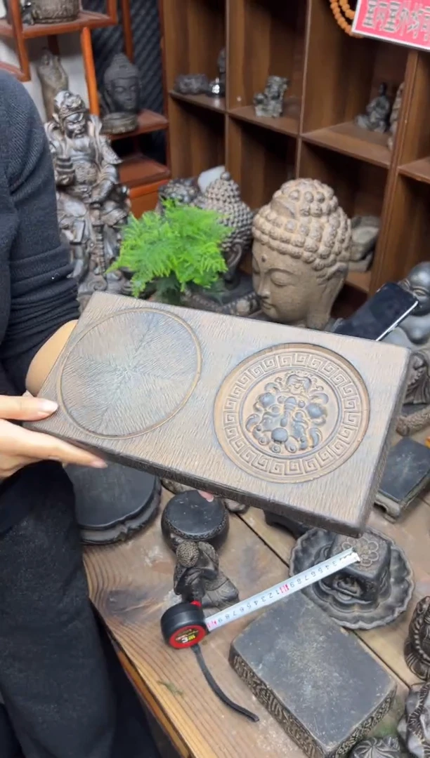 陶土【火山泥】兽头茶承