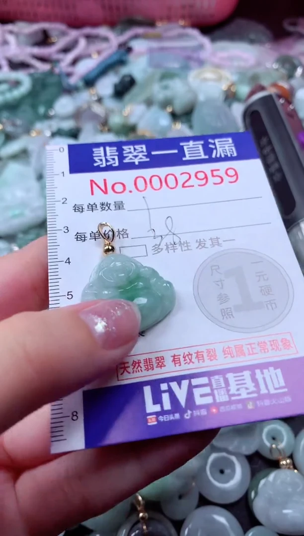 翡翠未镶嵌吊坠(不含链)2959