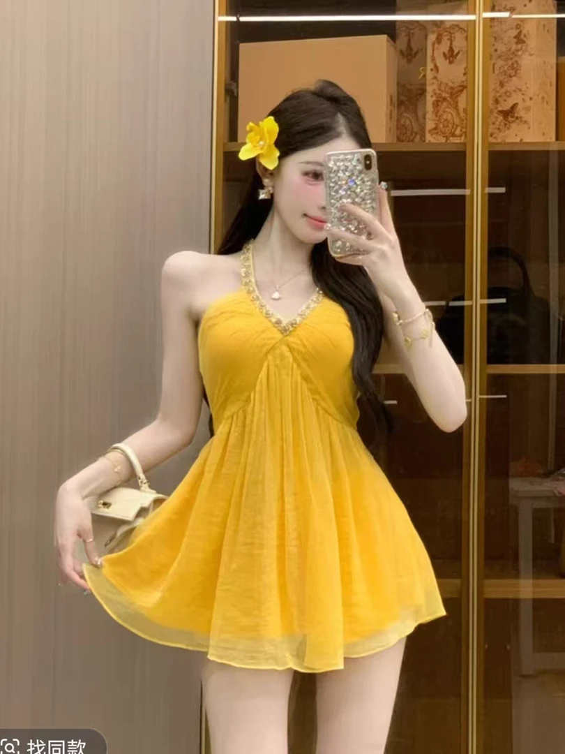 纯欲辣妹上衣 气质修身夏日小众显瘦时尚巴胺系列