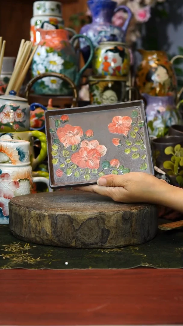 花瓶/杯子/碗95号景德镇手工手绘釉下彩